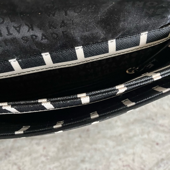 Kate Spade Black and White Checkered Crossbody Bag and wallet - Picture 7 of 9